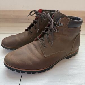 Woolrich Boots Mens 10 Chukka Ankle Booties Brown Leather Lace Up Round Toe